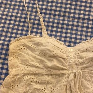 White Embroidered Top